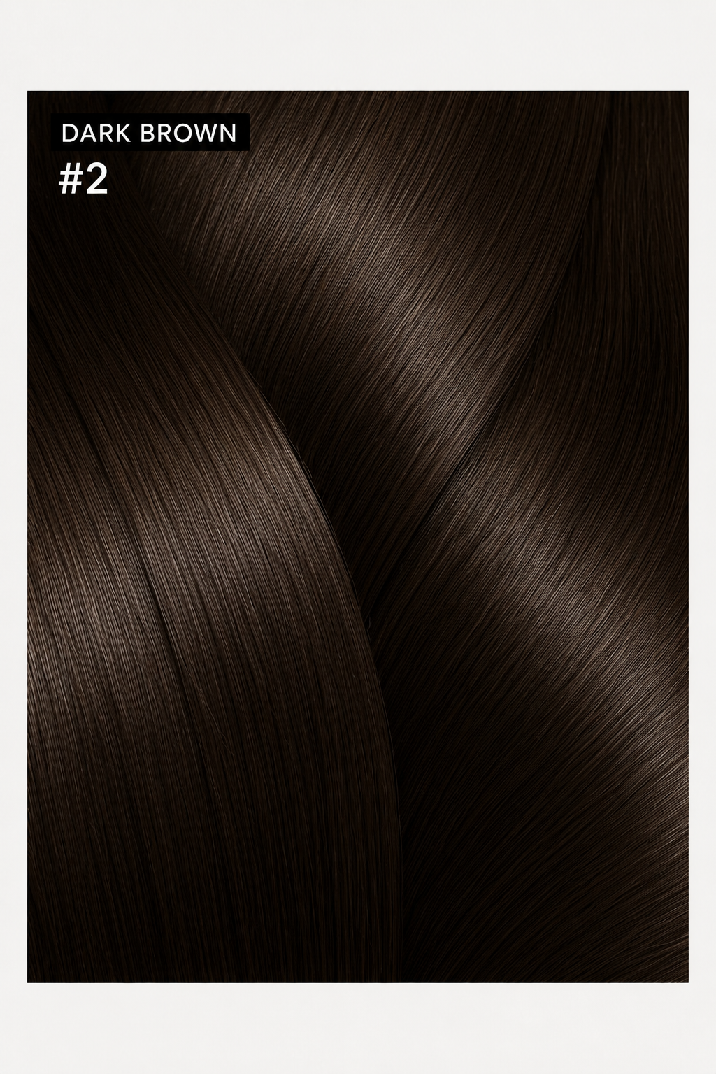 #2 Dark Brown – Premium Tape Extensions 40 cm