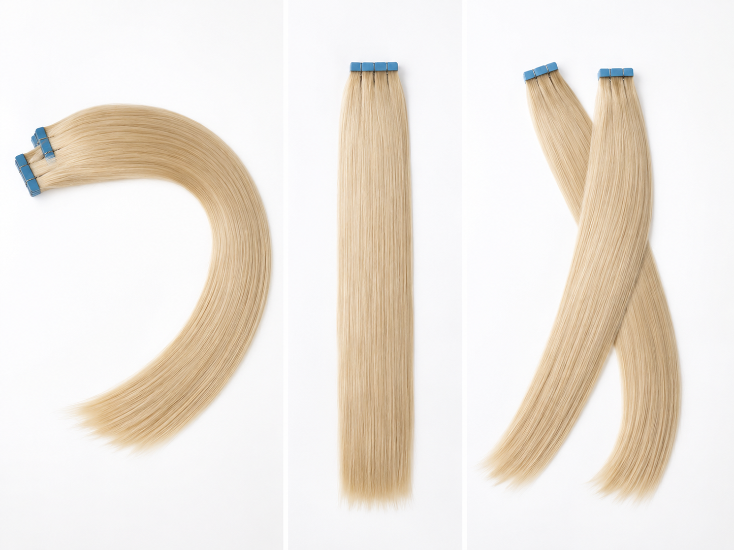 #60 Scandinavian Blonde Tape Premium Extensions 40cm-105g